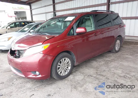 2014 Toyota Sienna Xle V6 8 Passenger из США, поврежденный, VIN 5TDYK3DC1ES525494